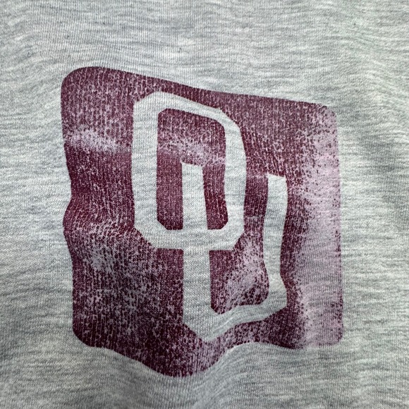 GEAR For Sports Oklahoma‎ Sooners Crewneck Sweatshirt Heather Gray OU Logo Women - Picture 3 of 6